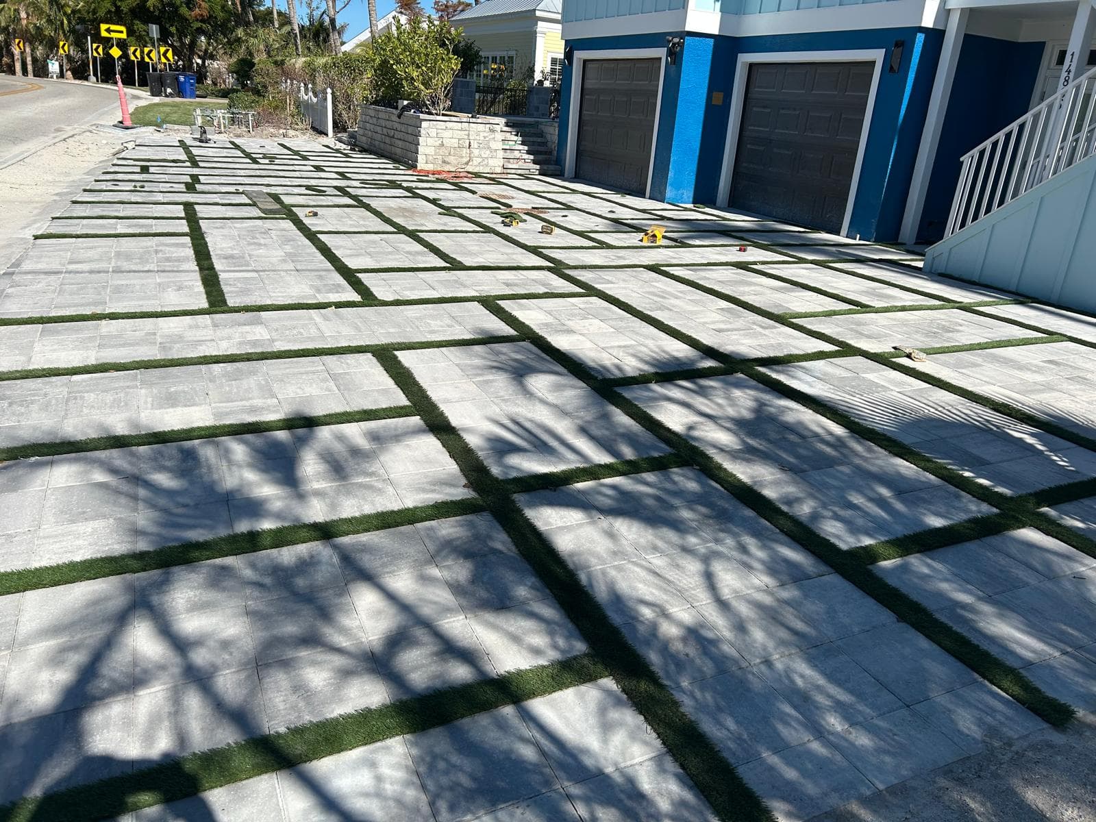 Outdoor hardscape project